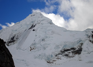 Tocllaraju mountain 6032m in the Cordillera Blanca