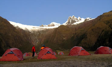 Hankapampa camp, Alpamayo trek