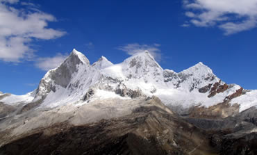 Huandoy peaks, Alpamayo trek