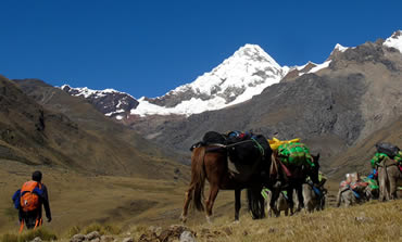 Going to Willka camp, Alpamayo trek