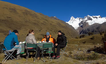 Yanaqrahirka camp, Alpamayo trek