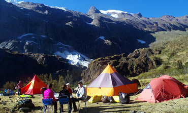 Avalancha campsite, Santa Cruz Ulta trek