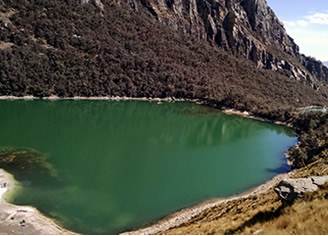 Uruscocha lake in the Cordillera Blanca